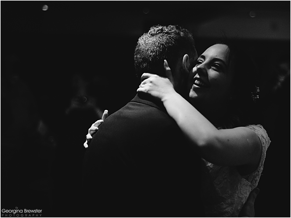 Couple sharing a romantic dance at evening event