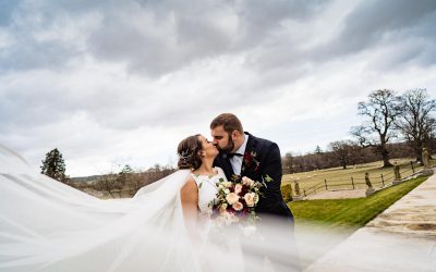 Glamorous Spring Wedding Photography at Lartington Hall