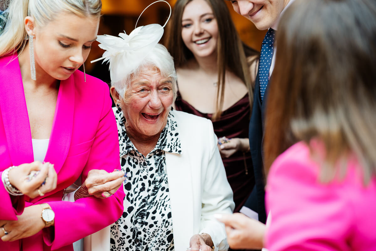 Group of people enjoying a joyful celebration together